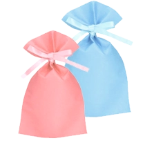 ソフトバッグ彩2穴リボン巾着