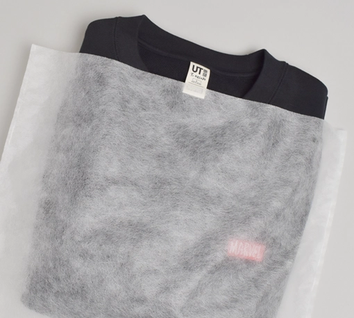 23g不織布袋の透け感比較(中身にトレーナー)