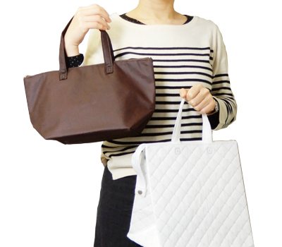 バッグ形状の保冷バッグ