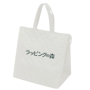 白の名入れ保冷バッグ