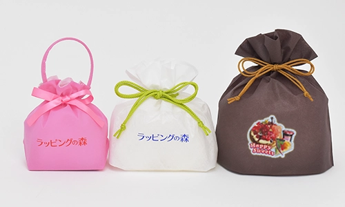 名入れラッピング資材｜巾着ラッピング