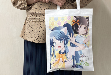 持ち手付きタイプのフルカラー専用不織布バッグ