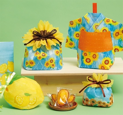 ひまわり・あさがお柄