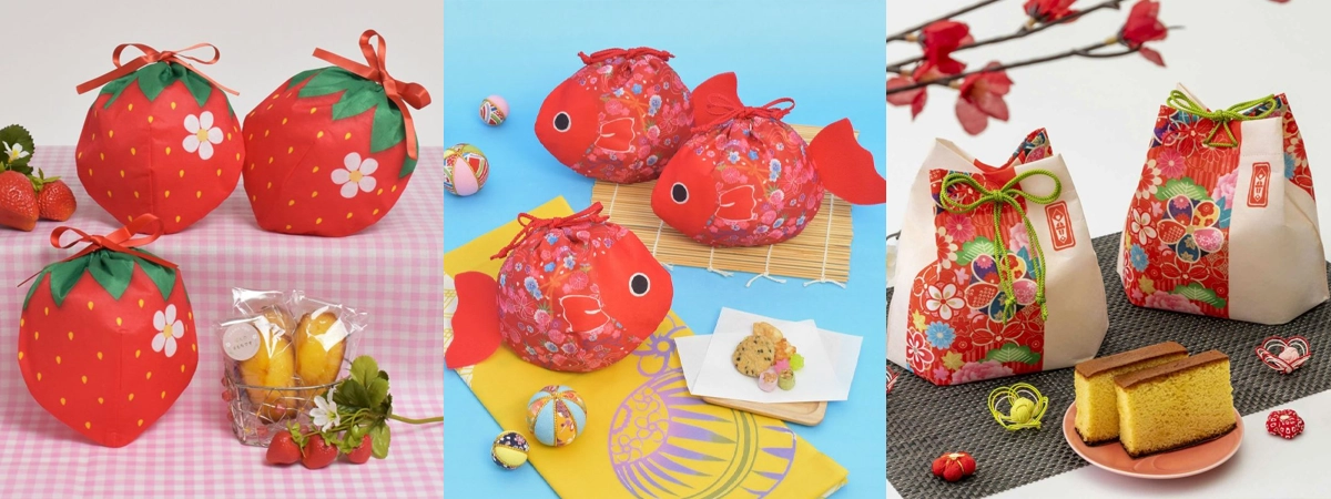 ちょっとユニークな巾着も