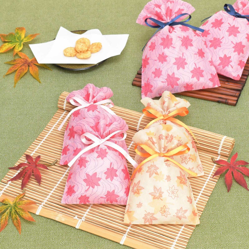 ラッピング｜ソフトバッグ夢がさねS2 もみじ柄 20枚入