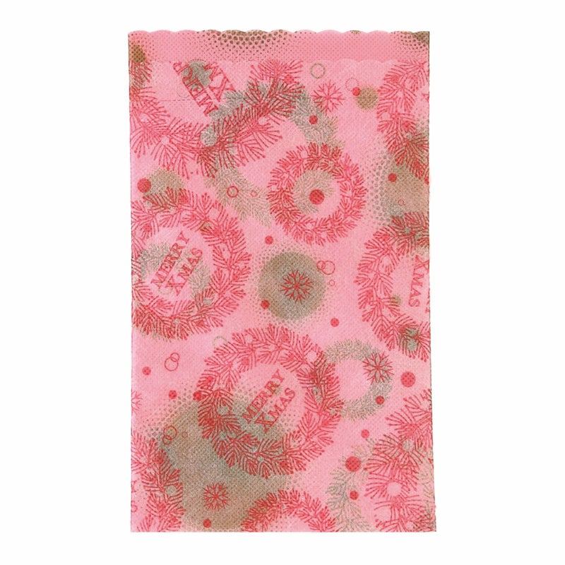 ラッピング｜ソフトバッグS3 夢がさね リース柄　20枚入～