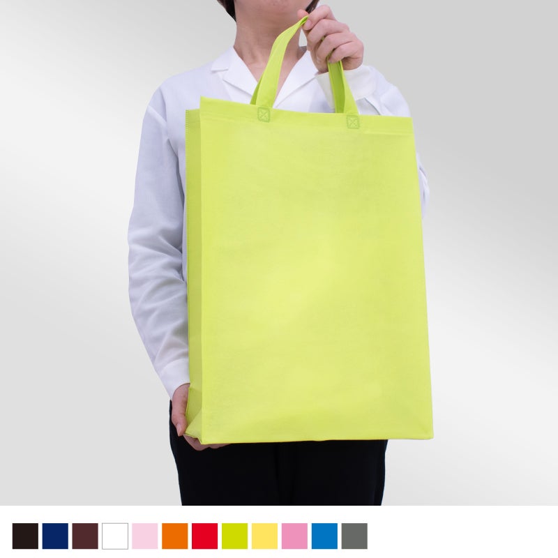 不織布バッグ｜ベーシックトート　普通タイプ(75g）　中縦　100枚入～