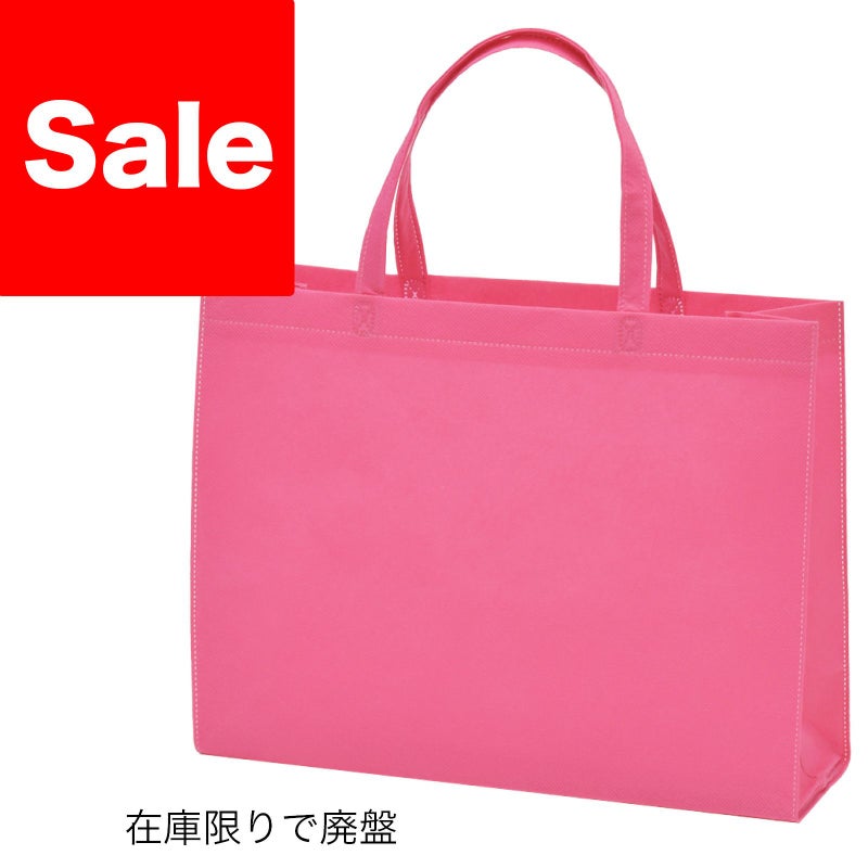 不織布バッグ｜ベーシックトート　厚タイプ(100g）　A4横 名入れ有 100枚入