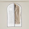 アパレル｜マチ付　半身透明洋服カバー　スーツ・ジャケット用