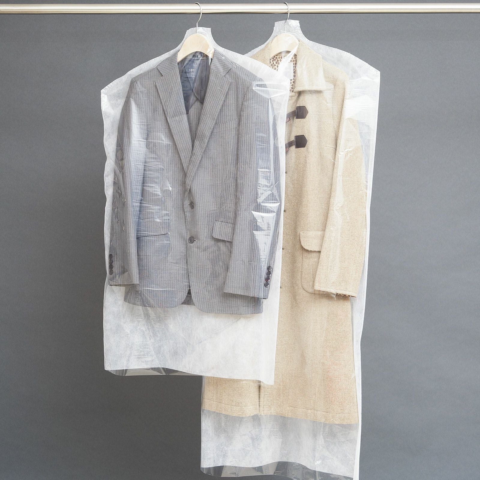 スーツ・制服の収納に｜片面透明の不織布カバー AS_LW280