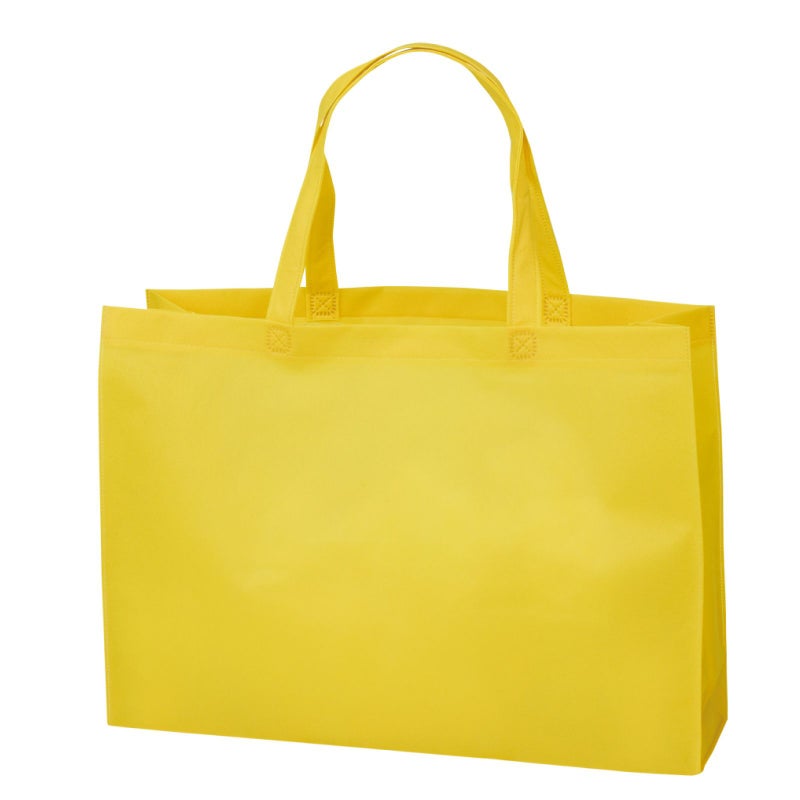 不織布バッグ｜【1000枚以上専用】ベーシックトート　普通タイプ(75g）　中横　名入れ有　100枚入