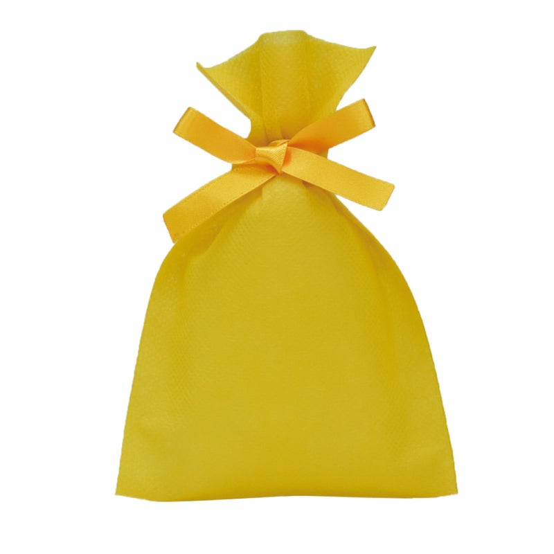 ラッピング｜ソフトバッグベーシックS1　2穴リボン巾着　名入れ有 100枚入