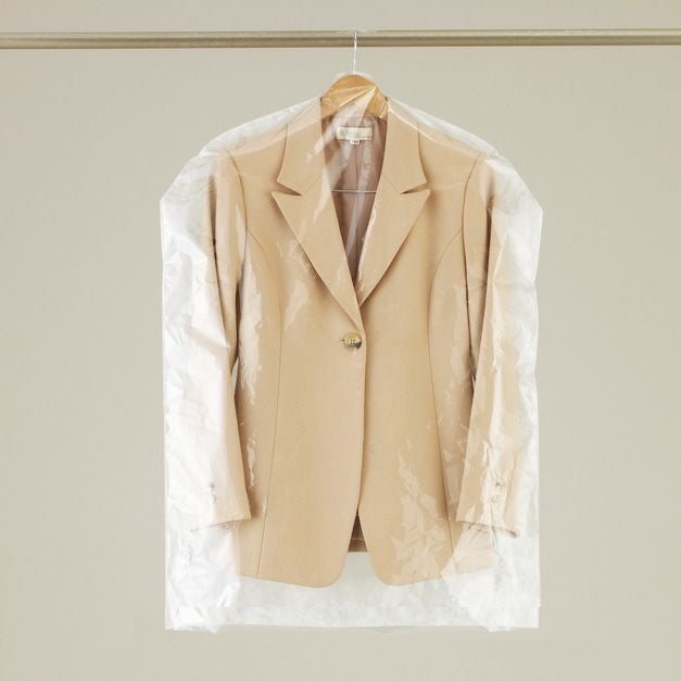  アパレル｜不織布製洋服カバー　ひも留め・マチ無（SS）｜300枚入