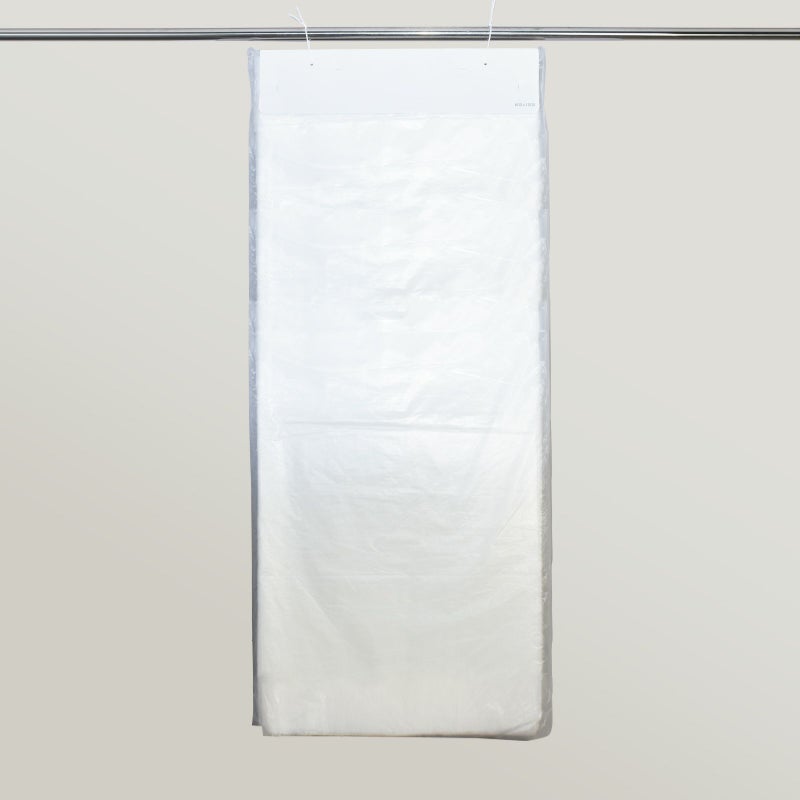 アパレル｜不織布製洋服カバー　ひも留め・マチ無（L）｜300枚入