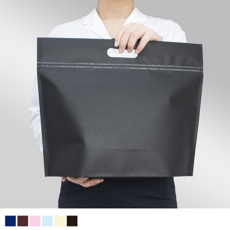 不織布バッグ｜カラークール　チャックシール　小判抜き　大　100枚入／仕様変更品