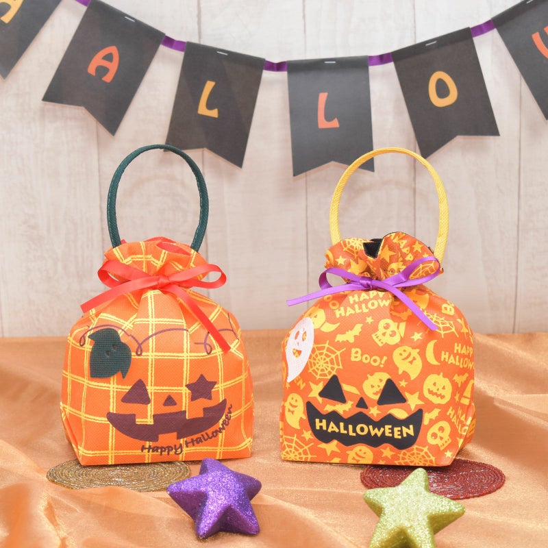 ラッピング｜【ハロウィン】リボンバッグ｜不織布ラッピング袋｜20枚入～