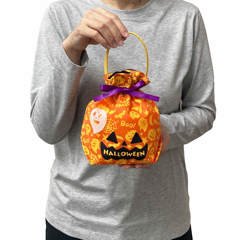 ラッピング｜【ハロウィン】リボンバッグ｜不織布ラッピング袋｜20枚入～