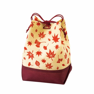 信玄袋 紅葉青海波FP｜不織布製品や包装資材の仕入れ通販なら 