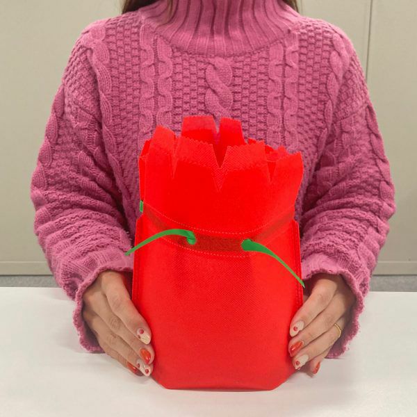 カーネーション巾着　20枚入～｜ラッピング資材の仕入れならラッピングの森