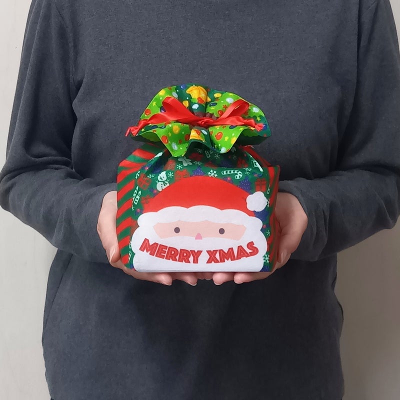 ラッピング｜スクエア巾着　クリスマスFP　20枚入～