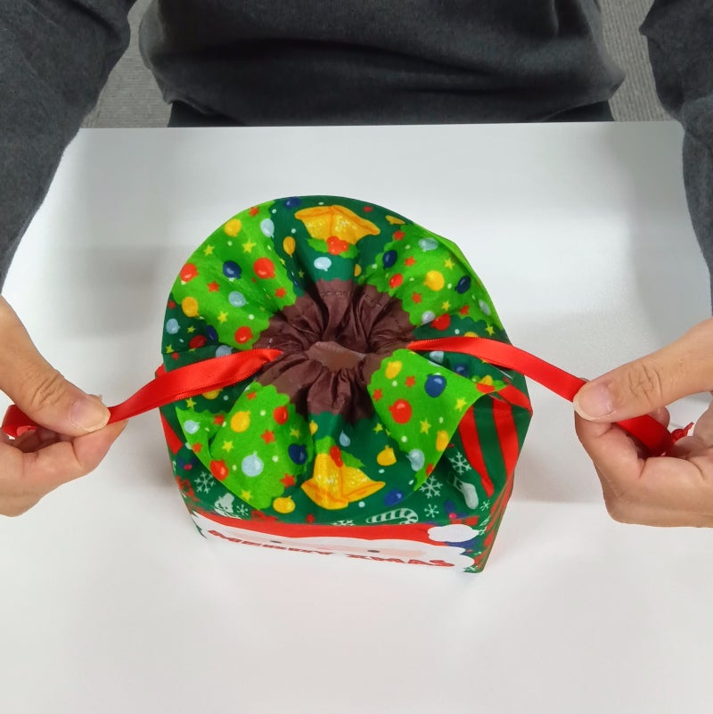 ラッピング｜スクエア巾着　クリスマスFP　20枚入～