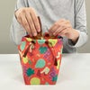 【秋ギフト】てまり巾着　秋の味覚柄｜不織布ラッピング袋｜20枚入～