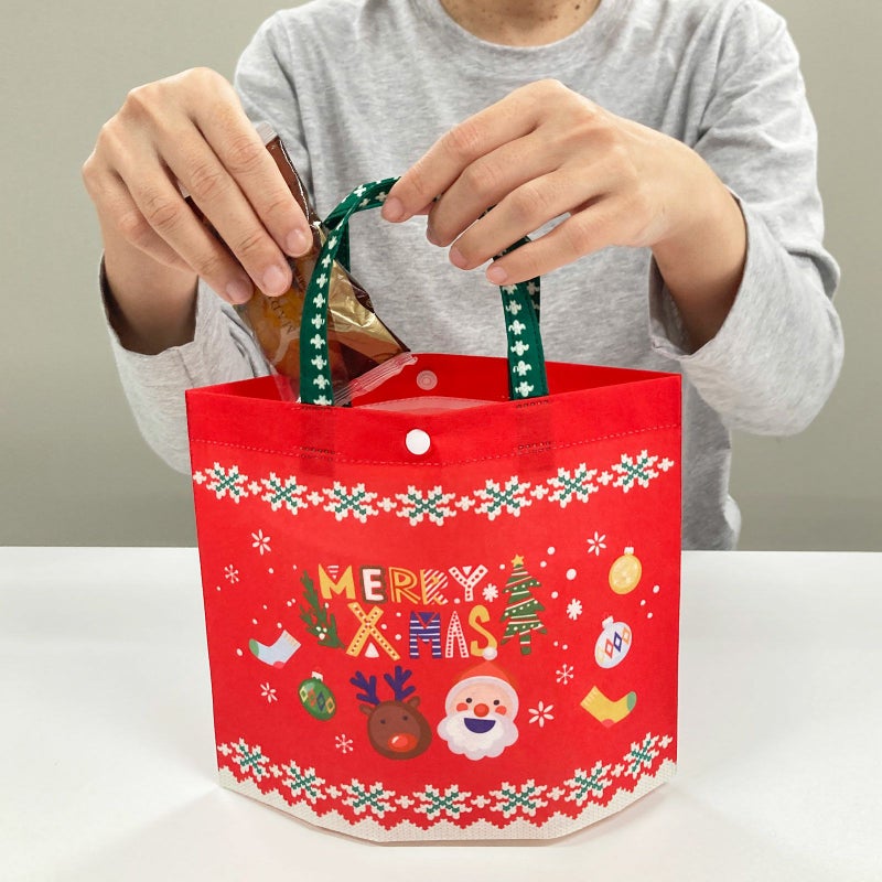 ラッピング｜【クリスマス】シンプルトート（ミニ）｜不織布ラッピング袋｜20枚入～