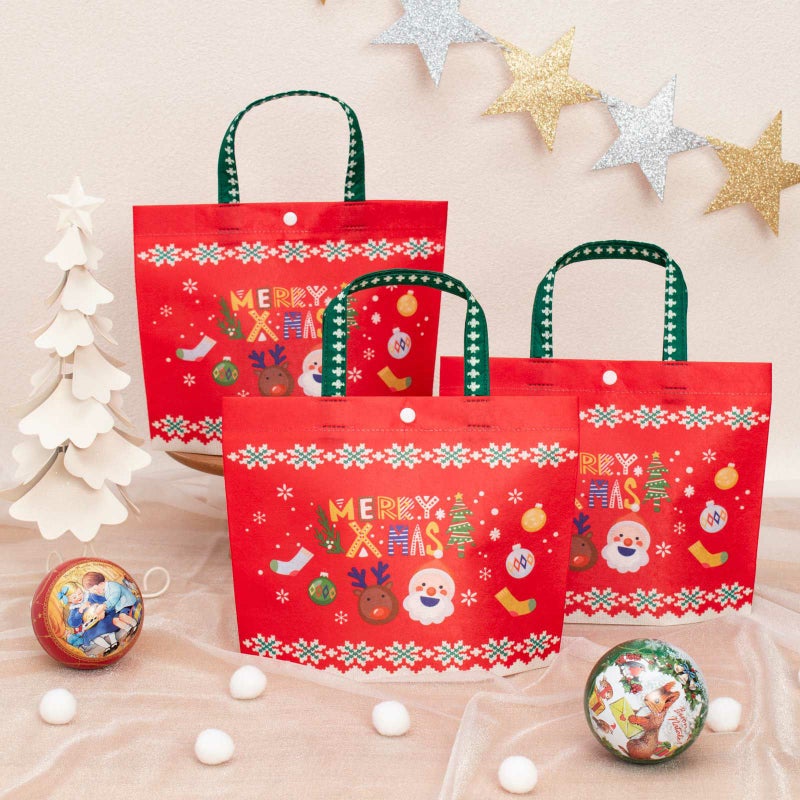 ラッピング｜【クリスマス】シンプルトート（ミニ）｜不織布ラッピング袋｜20枚入～