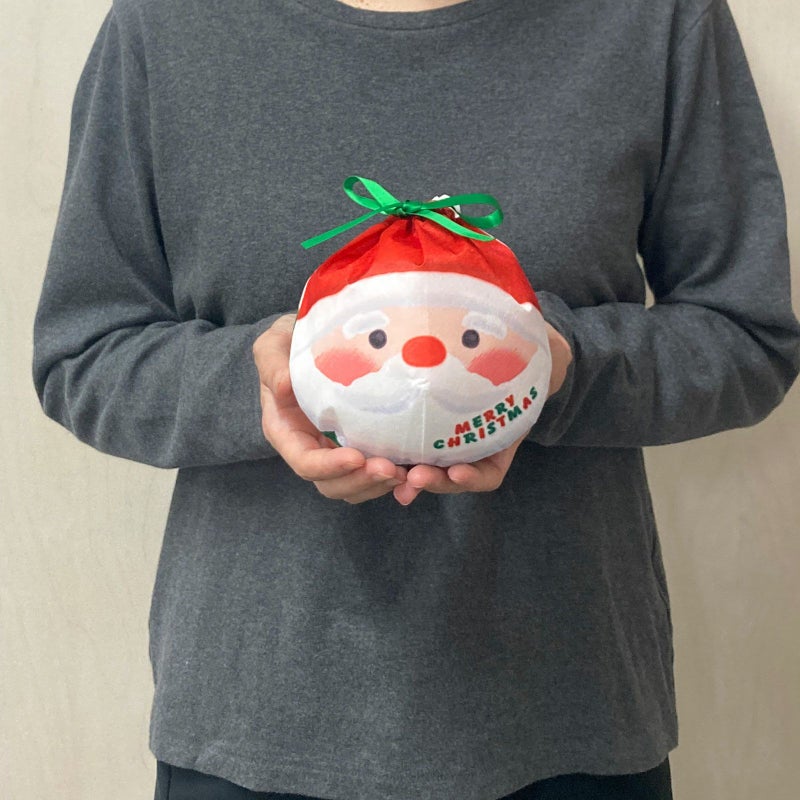 ラッピング｜おてだま巾着　サンタ雪だるまFP　20枚入～