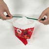 サンタ帽子　XMASニットFP　20枚入｜ラッピング資材の仕入れならラッピングの森