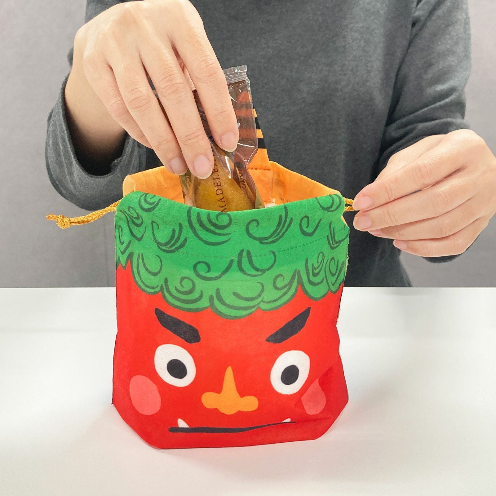 節分】鬼巾着｜不織布ギフト包装資材の仕入れ通販