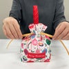 ラッピング｜手提げリボンバッグ　XMASオーナメント柄FP　20枚入～