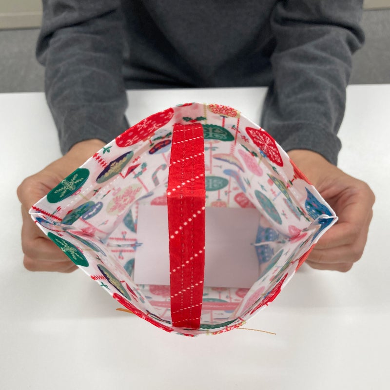 ラッピング｜手提げリボンバッグ　XMASオーナメント柄FP　20枚入～