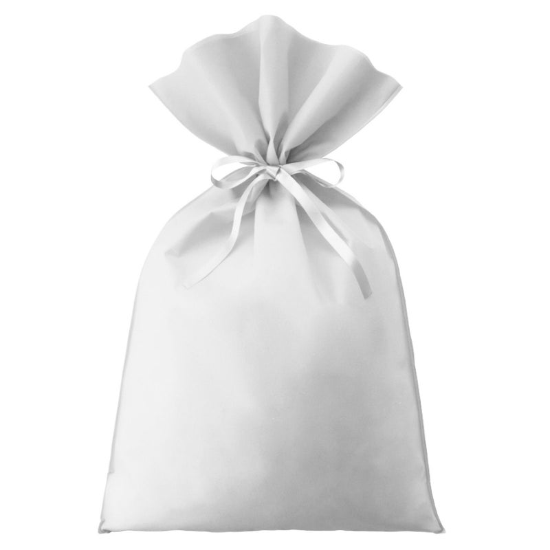 ソフトバッグベーシックS8厚　2穴リボン巾着　名入れ有 100枚入｜ラッピング資材の仕入れならラッピングの森