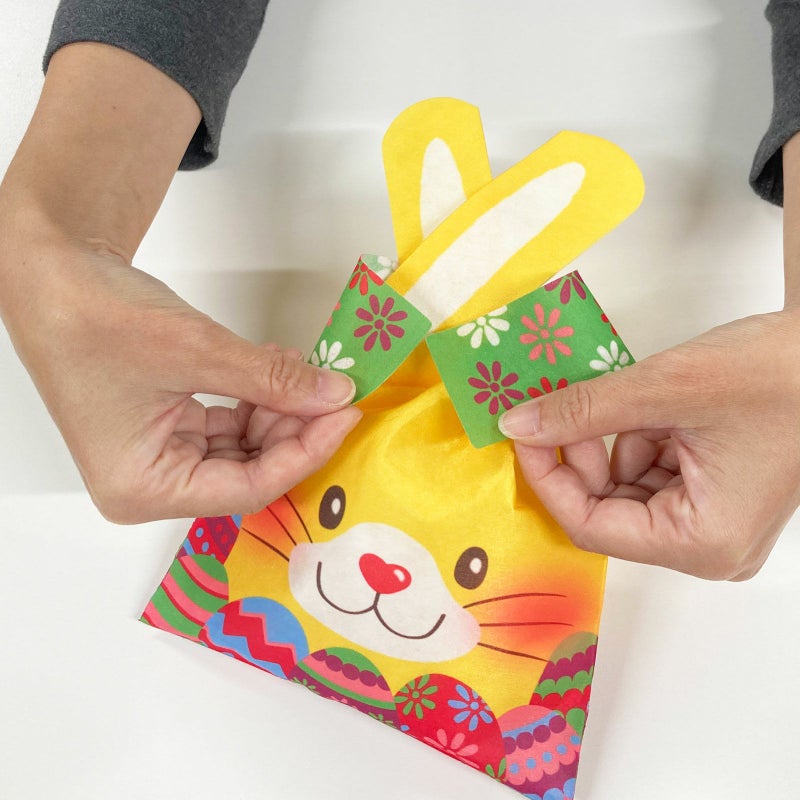タイリボン S4 うさぎ イースター柄FP　20枚入｜ラッピング資材の仕入れならラッピングの森