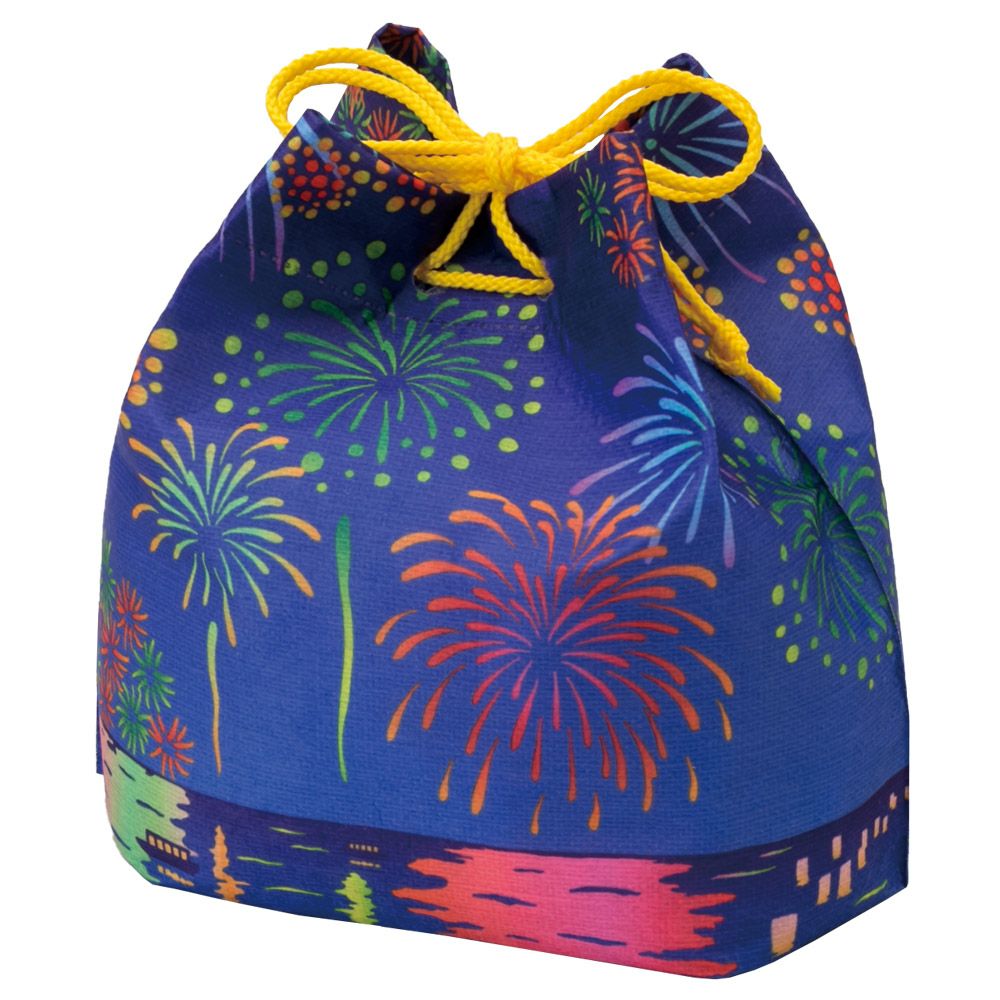 信玄袋FP　水上花火柄