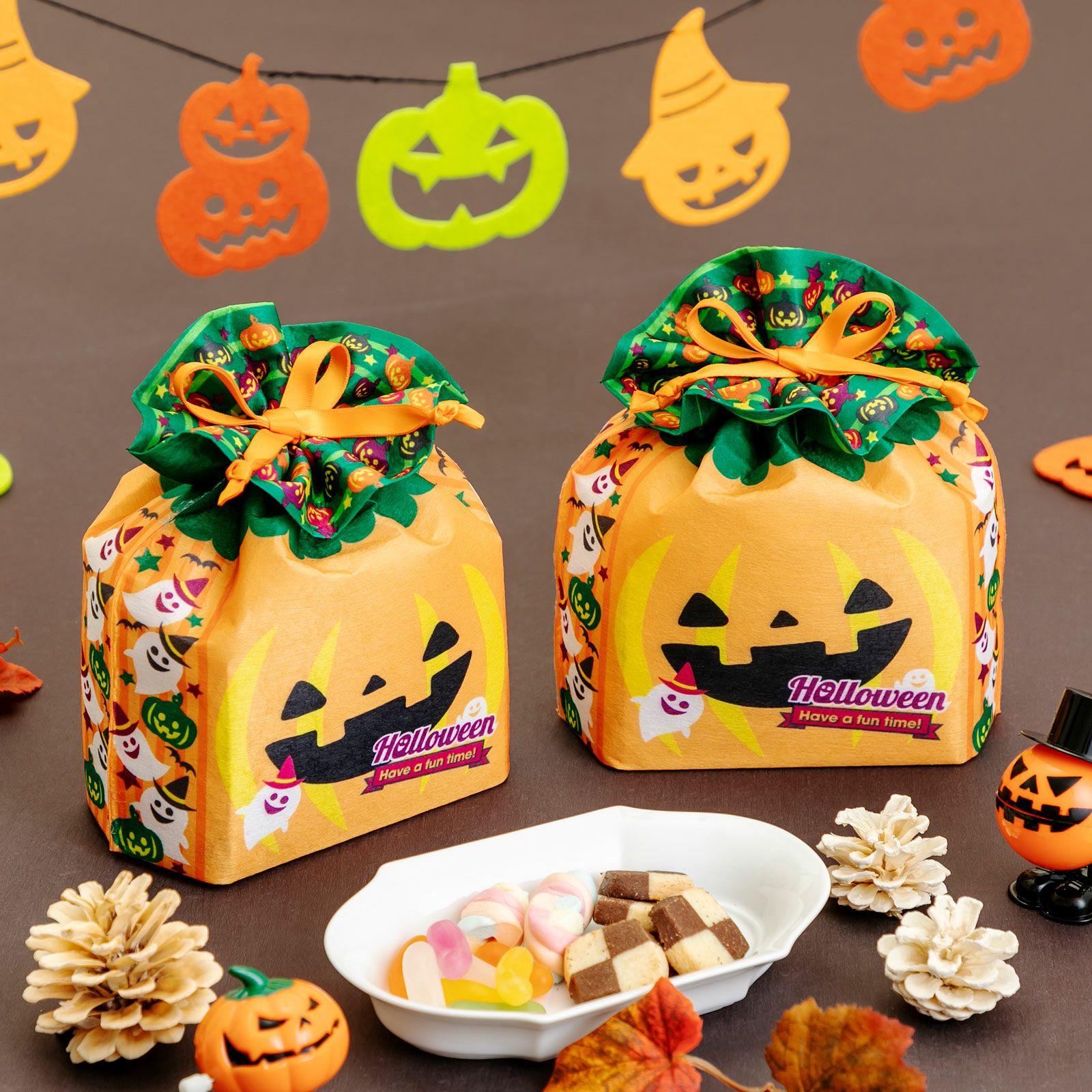 ディスプレイ提案｜【ハロウィン】スクエア巾着