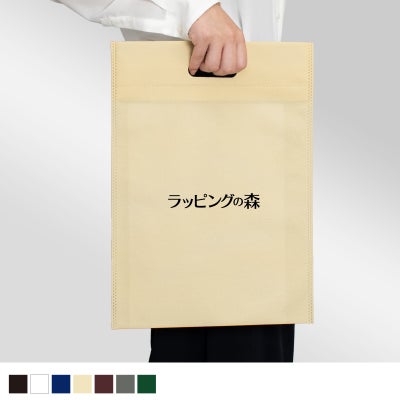 不織布バッグ｜【リピーター専用】アドバッグ 普通タイプ（75g） 小判抜き　A4 名入れ有　100枚入