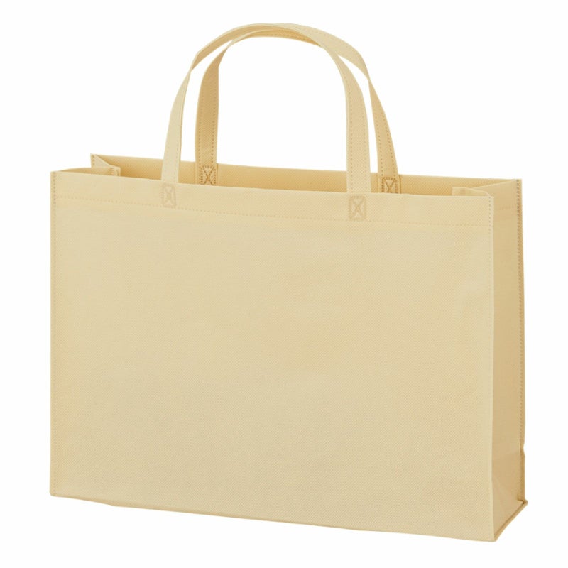 不織布バッグ｜【リピーター専用】ベーシックトート　普通タイプ(75g）　A4横 名入れ有　100枚入