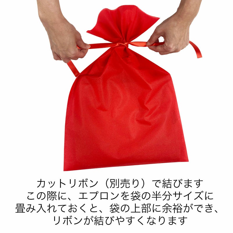 ラッピング｜【リピーター専用】ソフトバッグベーシックS6　2穴リボン巾着　名入れ有 100枚入