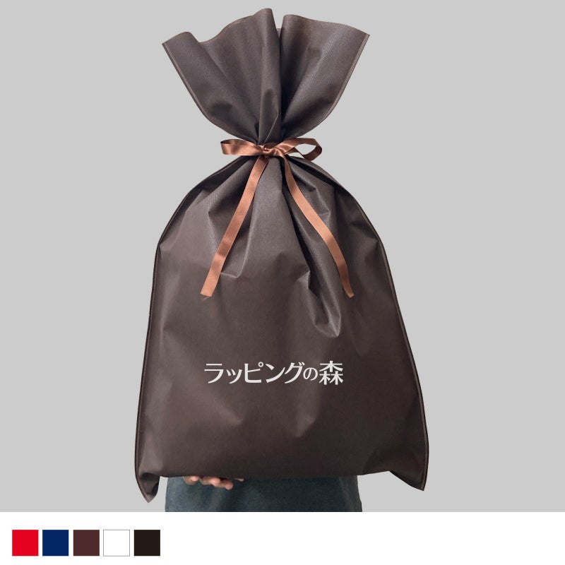 【リピーター専用】ソフトバッグベーシックS8厚　2穴リボン巾着　名入れ有 100枚入｜ラッピング資材の仕入れならラッピングの森