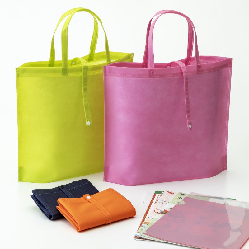 不織布バッグ｜【リピーター専用】折りたたみエコバッグ　名入れ有　100枚入