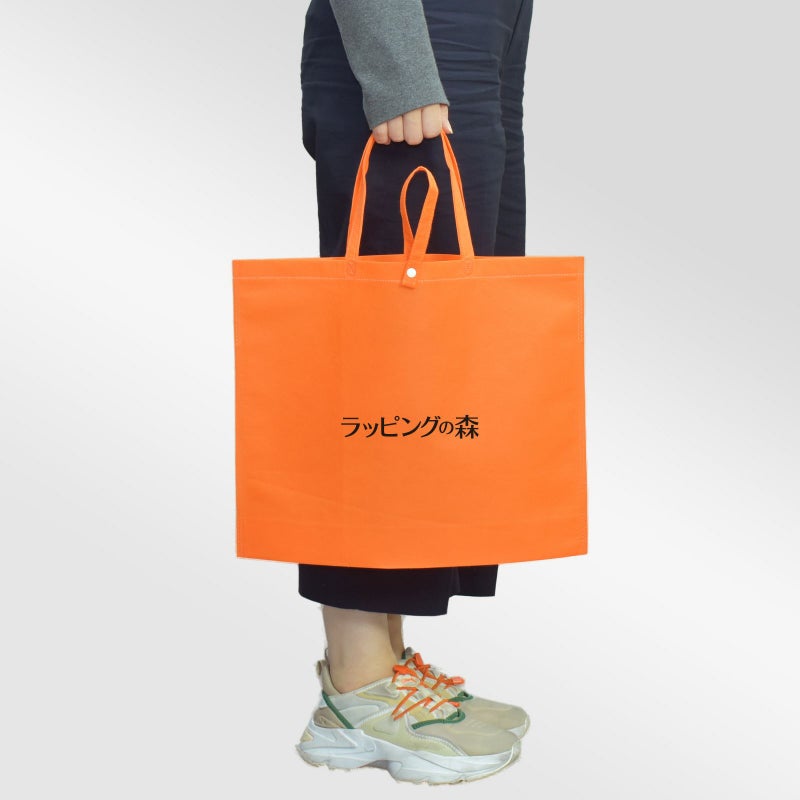 不織布バッグ｜【リピーター専用】折りたたみエコバッグ　名入れ有　100枚入