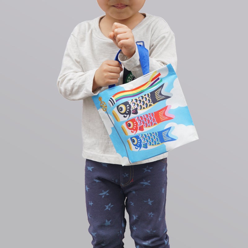 ラッピング｜シンプルトート　ミニFP　三色こいのぼり柄　20枚入～