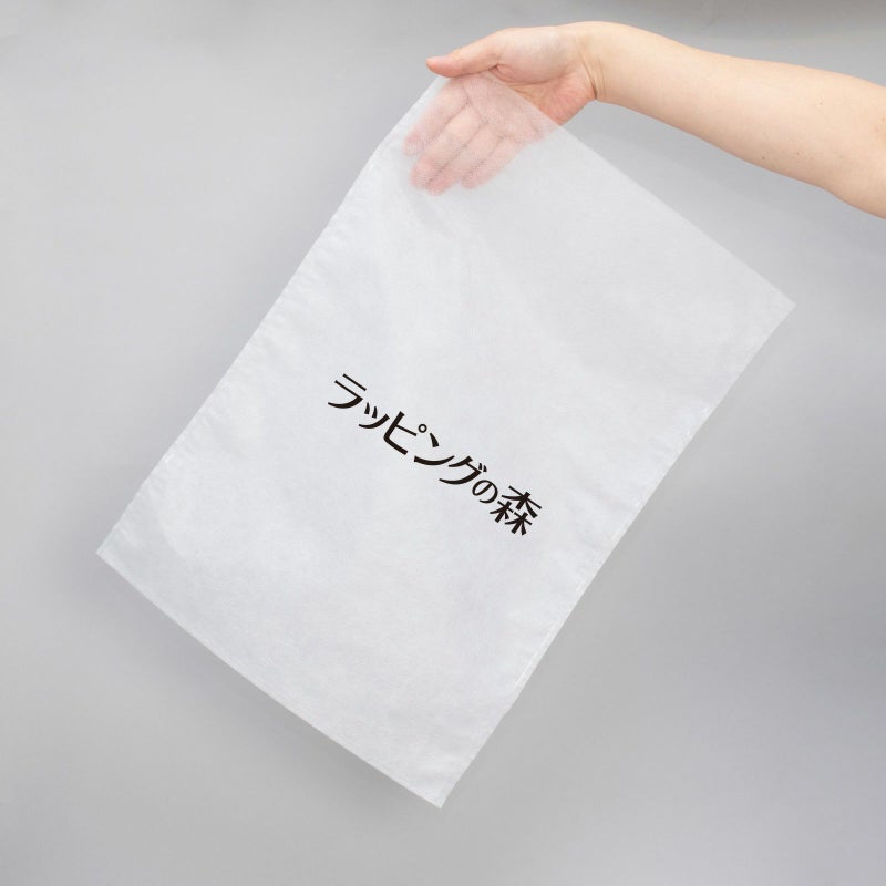 アパレル資材｜【1000枚以上専用】不織布製平袋　厚タイプ（23g）　小　名入れ有　100枚入