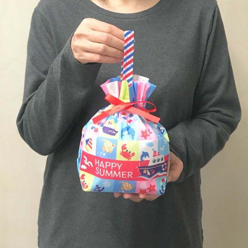 ラッピング｜夏のラッピングセット／トリコロールマリン