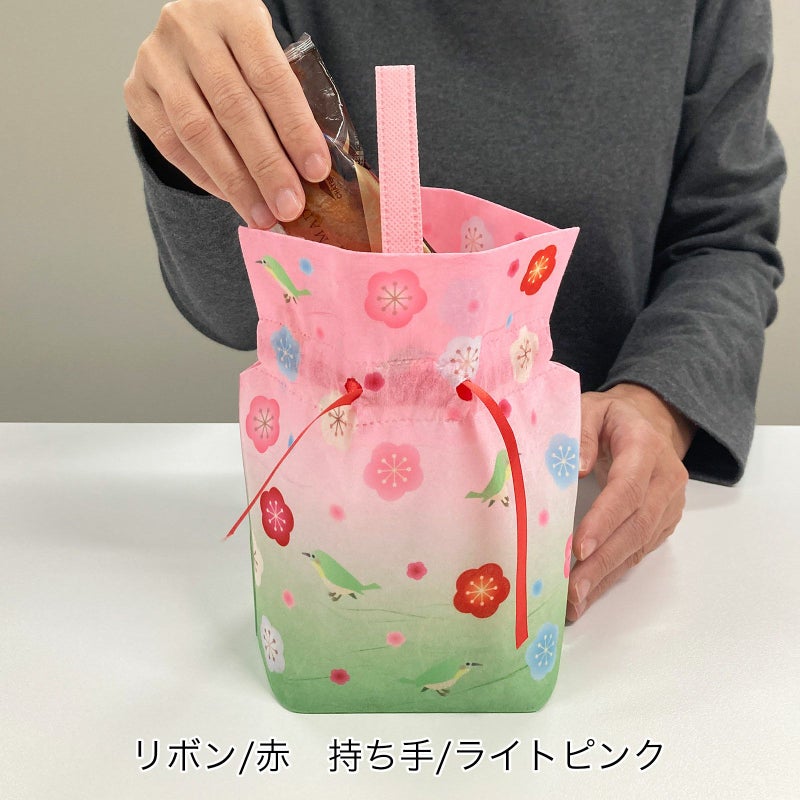 ラッピング｜【セミオーダー】巾着袋（特小）｜不織布ラッピング袋｜100枚入