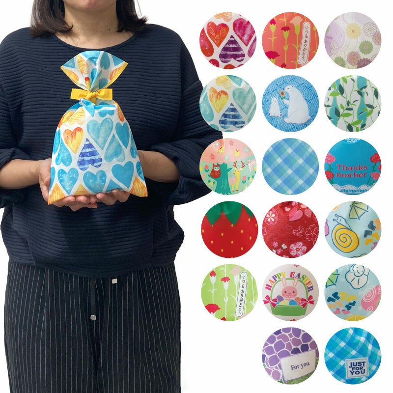 タイリボンFP　S4サイズ　2024年春柄　20枚入｜ラッピング資材の仕入れならラッピングの森