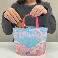 シンプルトートミニFP 桜に染まる街柄 20枚入｜不織布製品や包装資材の 