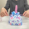 ラッピング｜ 手提げ巾着　水彩朝顔柄FP　20枚入～